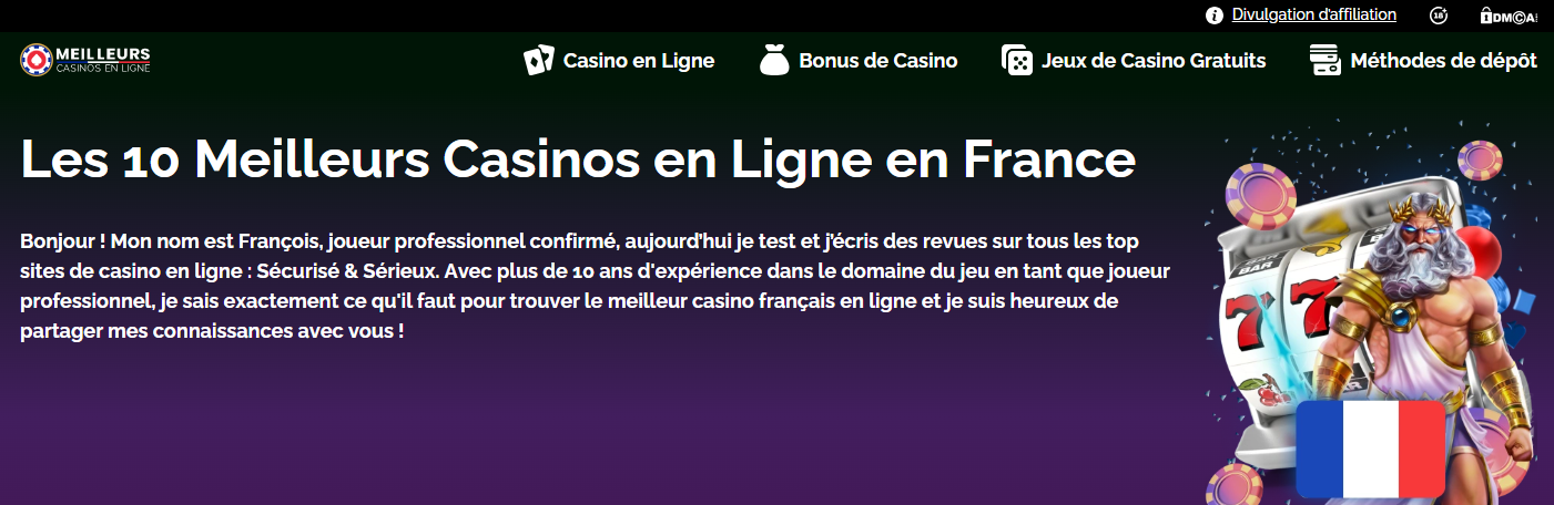 Comparaison des meilleurs sites d'avis casinos en ligne français Jeux.fm vs Lucky7Bonus